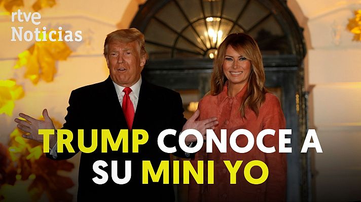 Trump conoce a su 'mini yo' en la Casa Blanca