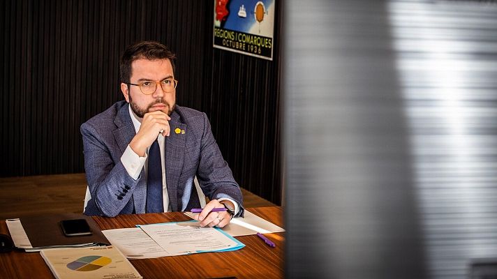 Telediario 1 - Aragonès asegura que explorarán todas las medidas para frenar la pandemia: "Es importante actuar lo más rápido posible"