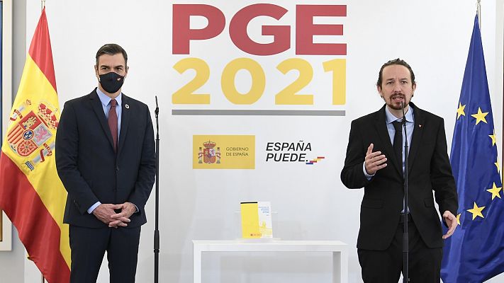 Iglesias anuncia las medidas del acuerdo para los Presupuestos, entre ellas un incremento del 46% para dependencia