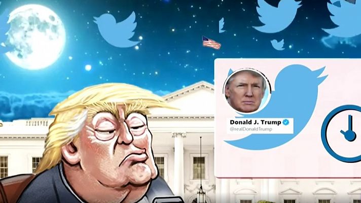 Trump, cuatro años de mandato a golpe de tuit