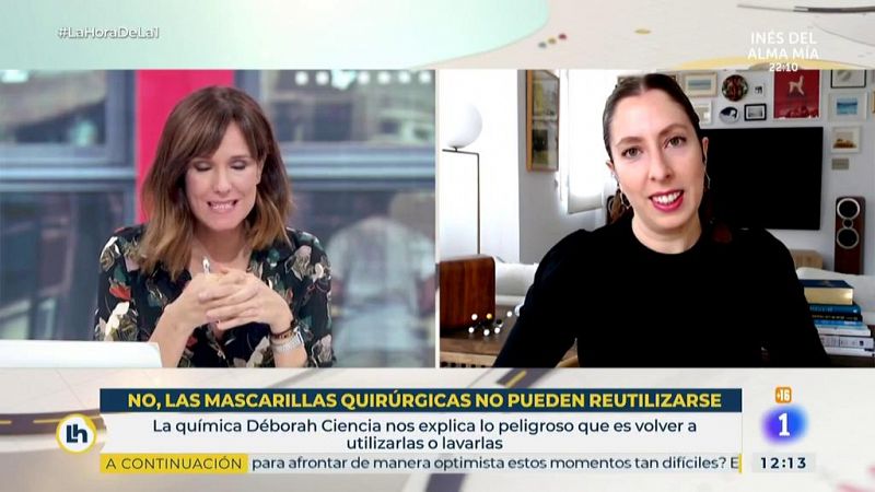 Deborah Ciencia explica porqué no hay que reutilizar las mascarillas quirúrgicas