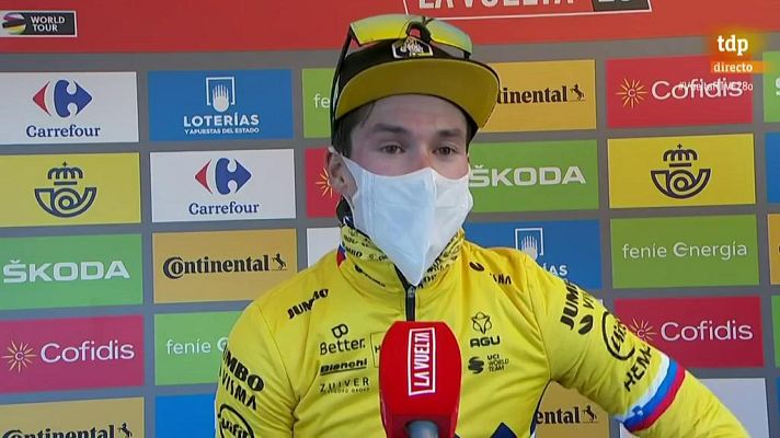 Vuelta ciclista a España - Vuelta 2020 | Primoz Roglic: "Es bonito recuperar tiempo, pero he venido aquí a ganar la Vuelta"