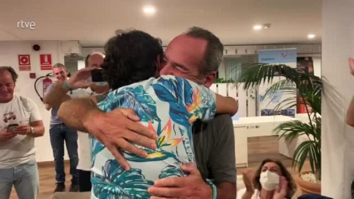 Otros deportes - El emocionante momento en el que dos enfermos de ELA ven su gesta en TVE