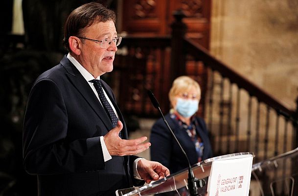 Telediario 1 - La Comunidad Valenciana cerrará perimetralmente siete días