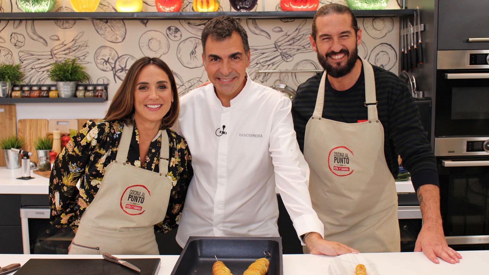 Cocina al punto con Peña y Tamara - Bacalao con sus callos y boletus - RTVE.es