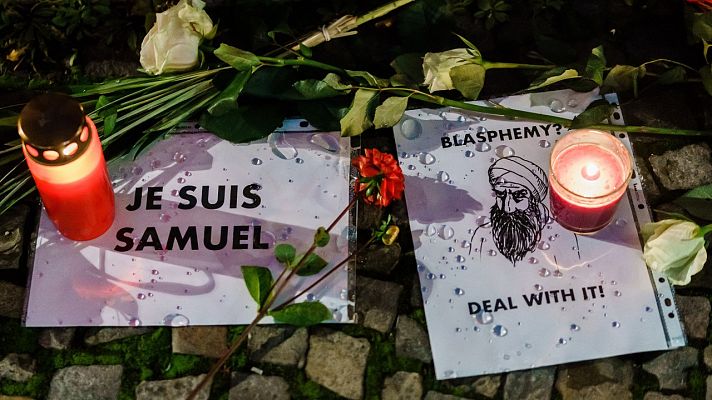 Un detenido en Barcelona por justificar el asesinato del profesor francés Samuel Paty