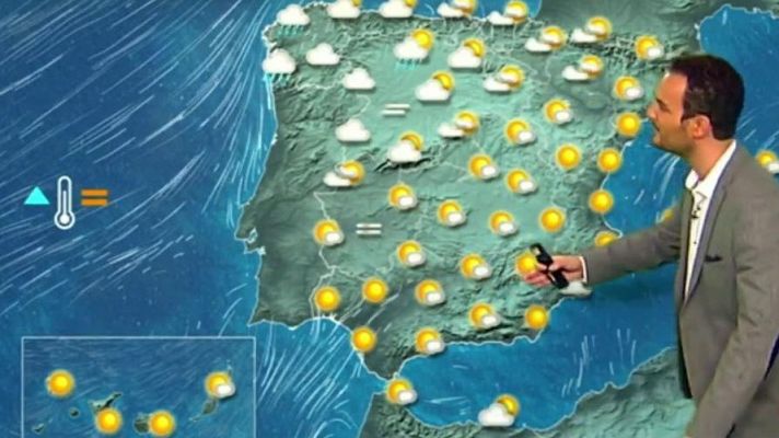 Cielos poco nubosos en la mayor parte del país con temperaturas altas para la época