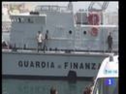 Desembarco inmigrante en Lampedusa