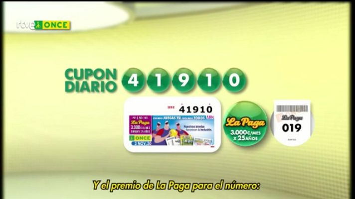 Sorteos ONCE - Sorteo ONCE - 03/11/20