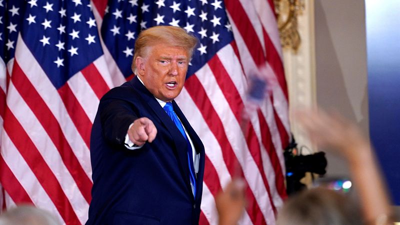 Elecciones EE.UU. 2020 - Trump se autoproclama ganador y recurrirá al Supremo | Ver