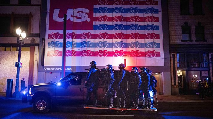 Telediario 1 - Disturbios políticos en EE.UU.