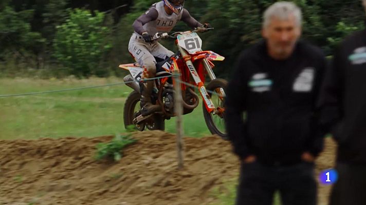 Telediario 1 - Jorge Prado se despide del Mundial del motocross por las secuelas del coronavirus