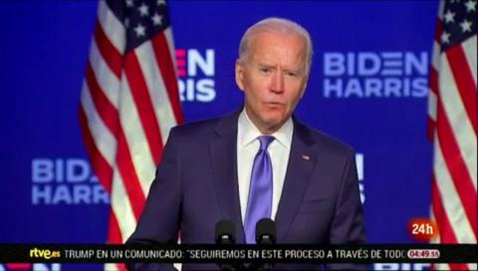 Biden adopta un tono presidencial a la espera de ser proclamado: "Queremos que EE.UU. se una" - Ver ahora