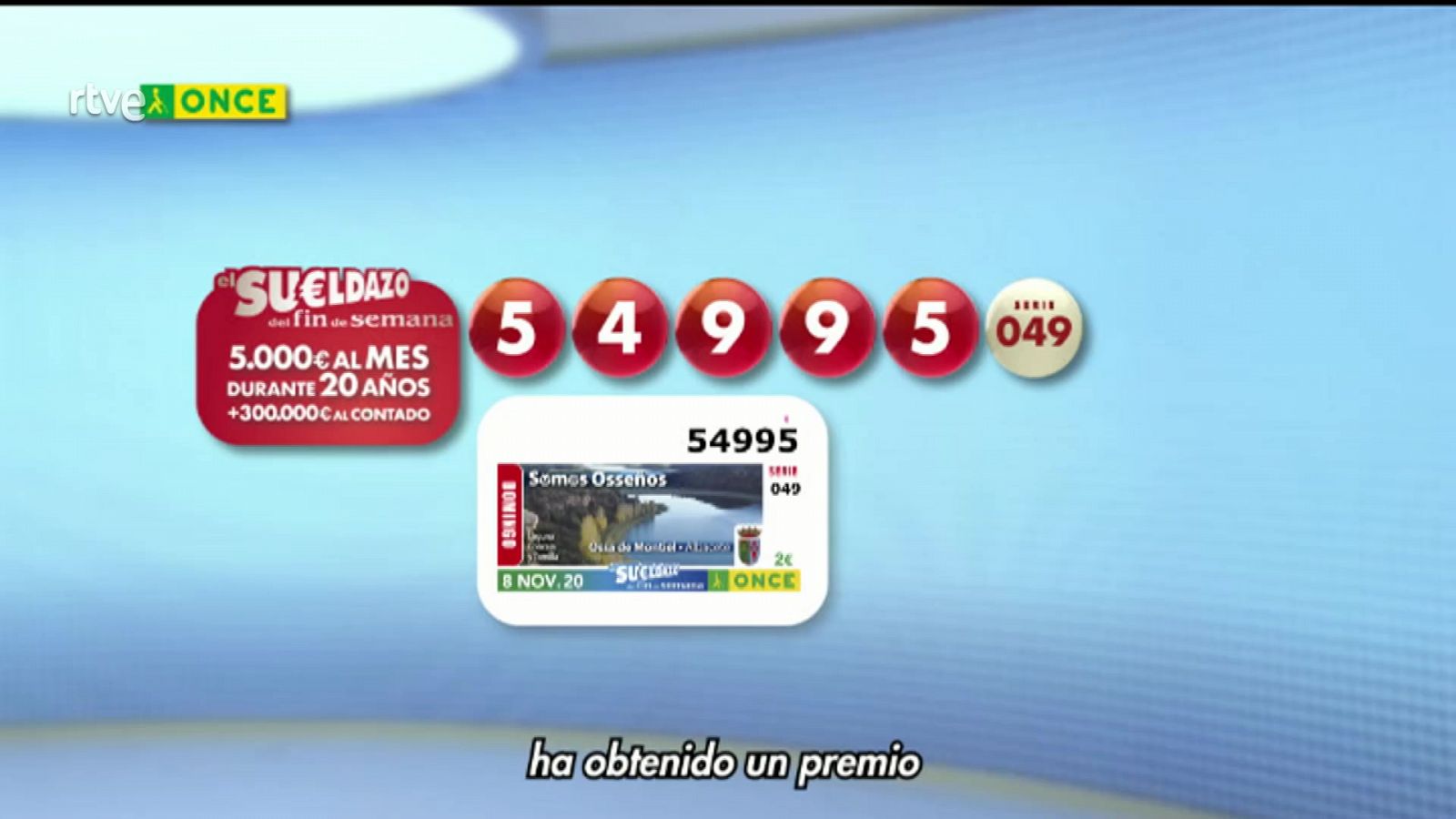 Sorteo ONCE - 08/11/20 - RTVE.es