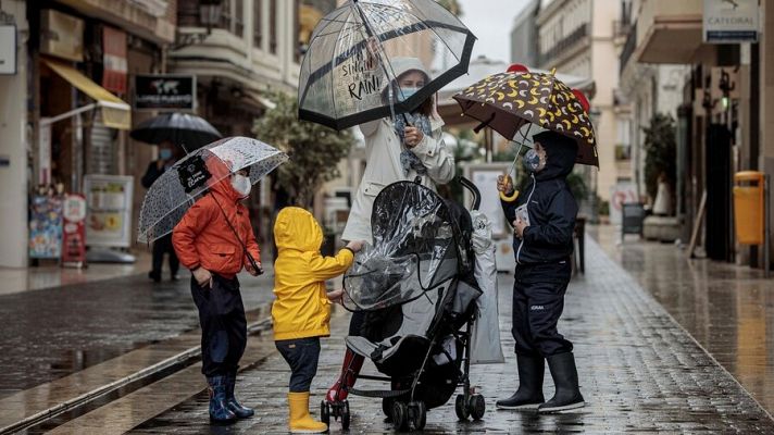 Este lunes, lluvia en amplias zonas del país, más intensas en Galicia y Andalucía