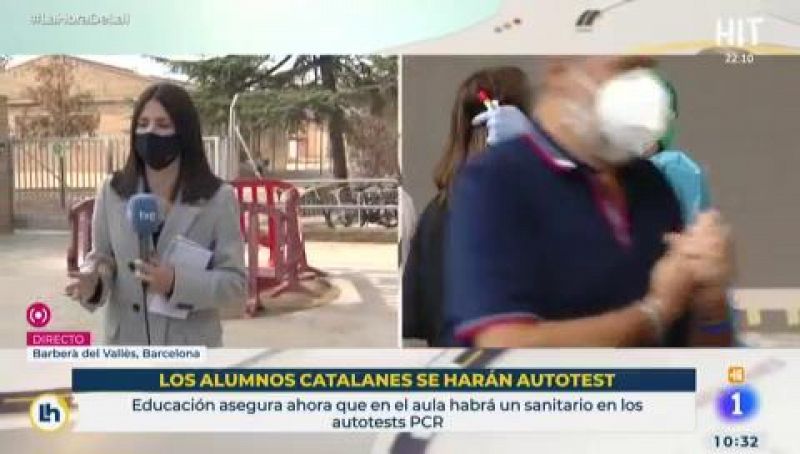 Los alumnos catalanes se harán autotest de coronavirus
