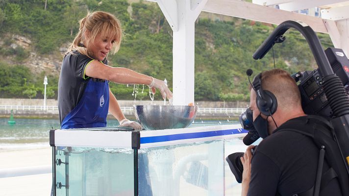 ¡Raquel Meroño pesca marisco con las manos!