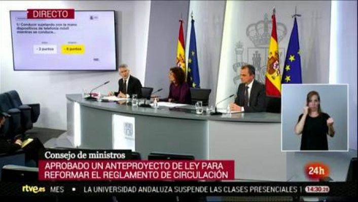 Marlaska explica que se perderán 6 puntos por usar el móvil al volante