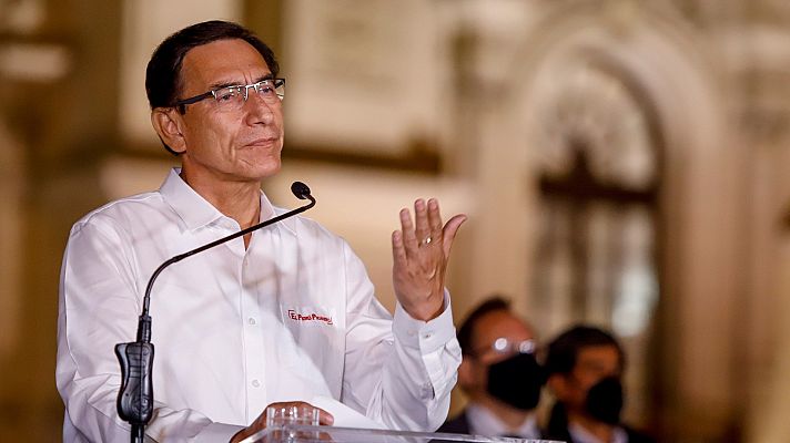 Telediario 1 - Merino, presidente de Perú tras la destitución de Vizcarra