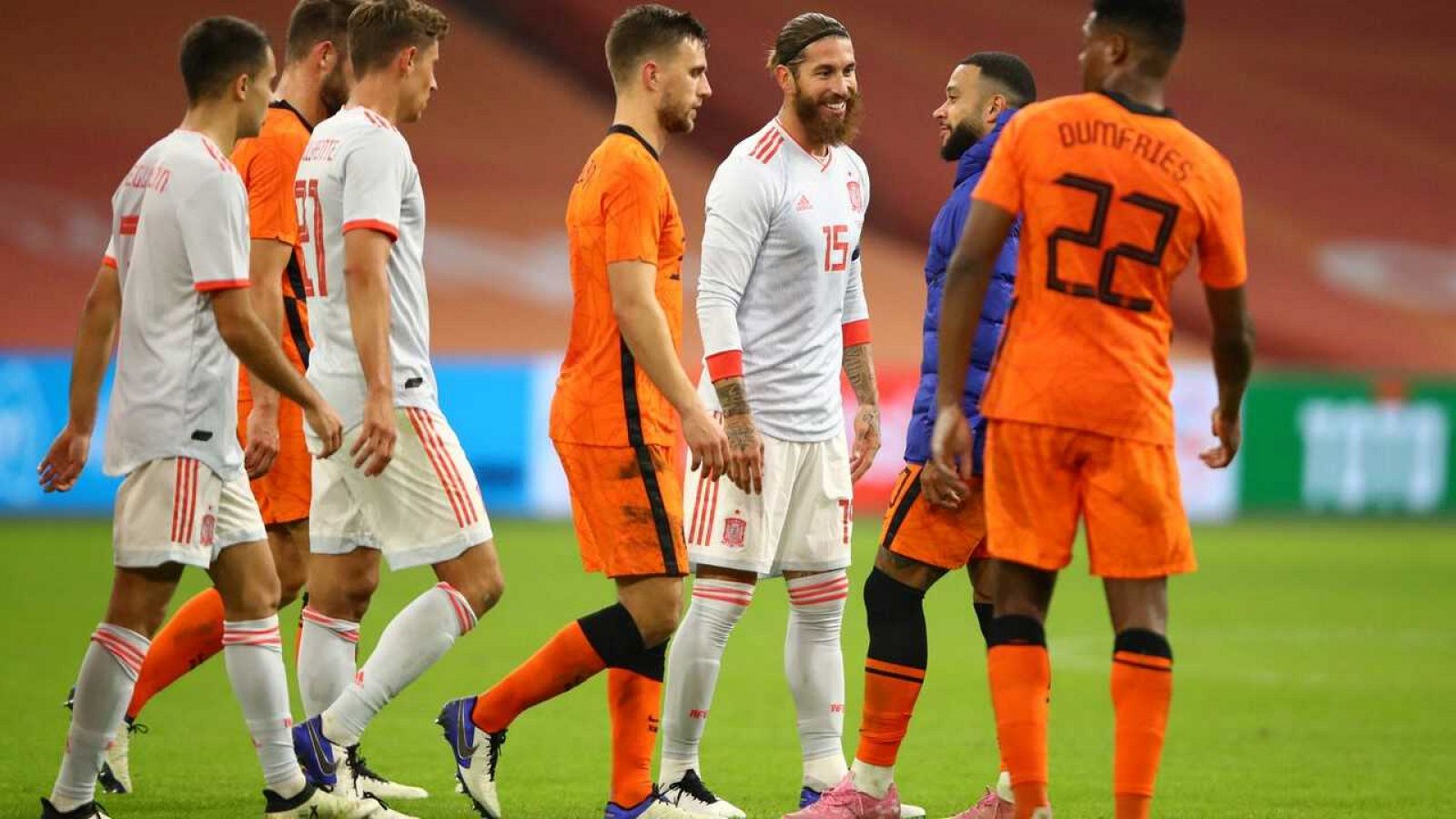 Países Bajos 1-1 España, resumen y goles