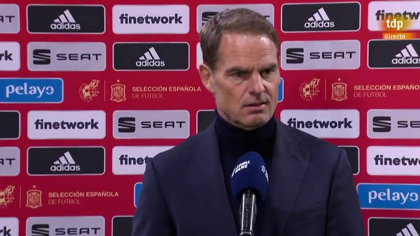 De Boer: "Estoy contento, fue un partido intenso"