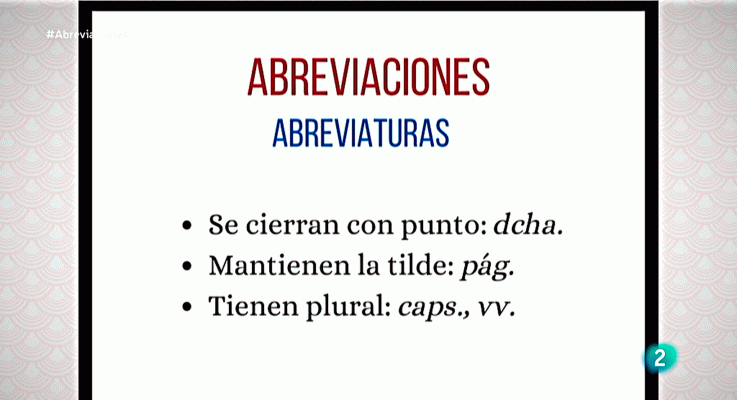 La aventura del Saber - Las abreviaciones