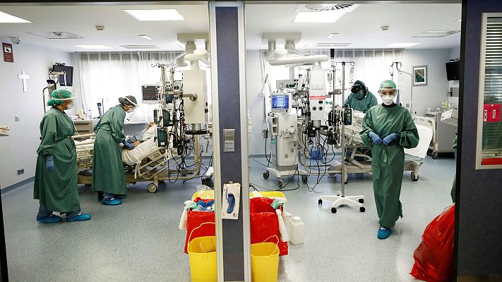 Telediario 1 - La presión hospitalaria por la COVID-19 crece en toda España
