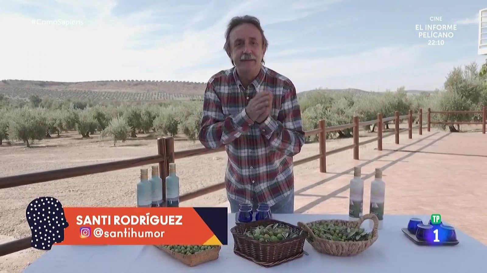 Santi Rodríguez nos enseña a catar aceite de oliva en Jaén