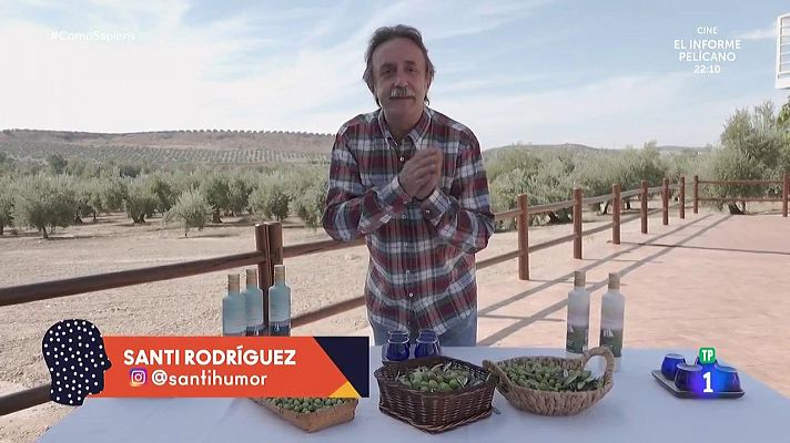 Santi Rodríguez nos enseña a catar aceite de oliva en Jaén