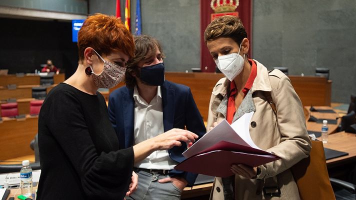 Telediario 1 - Chivite llega a un acuerdo con EH Bildu para los Presupuestos de Navarra