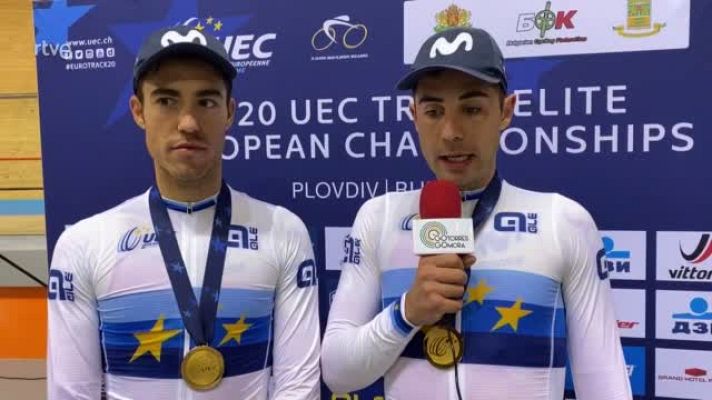 Ciclismo - Torres y Mora, oro en madison: "Sabíamos que iba a jugarse casi todo en los sprints"