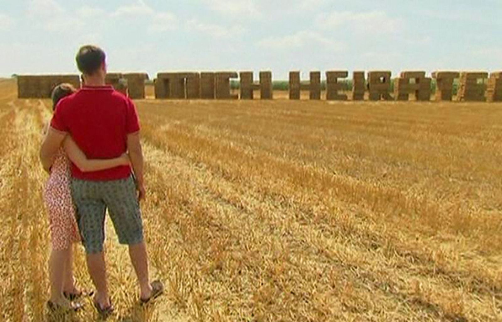 Un "sí, quiero" muy campestre