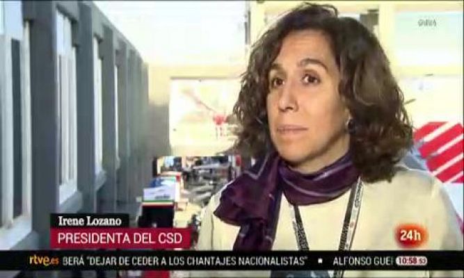 Telediario 1 - Irene Lozano: "Es muy probable que antes del verano que viene veamos público en los eventos deportivos"