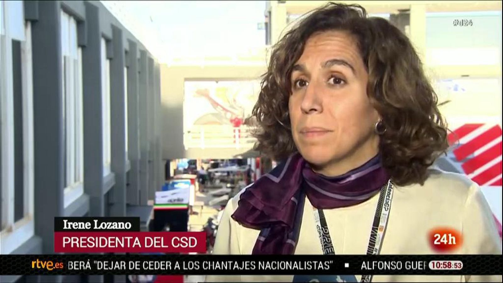 Irene Lozano: "Es muy probable que antes del verano que viene veamos público en los eventos deportivos"