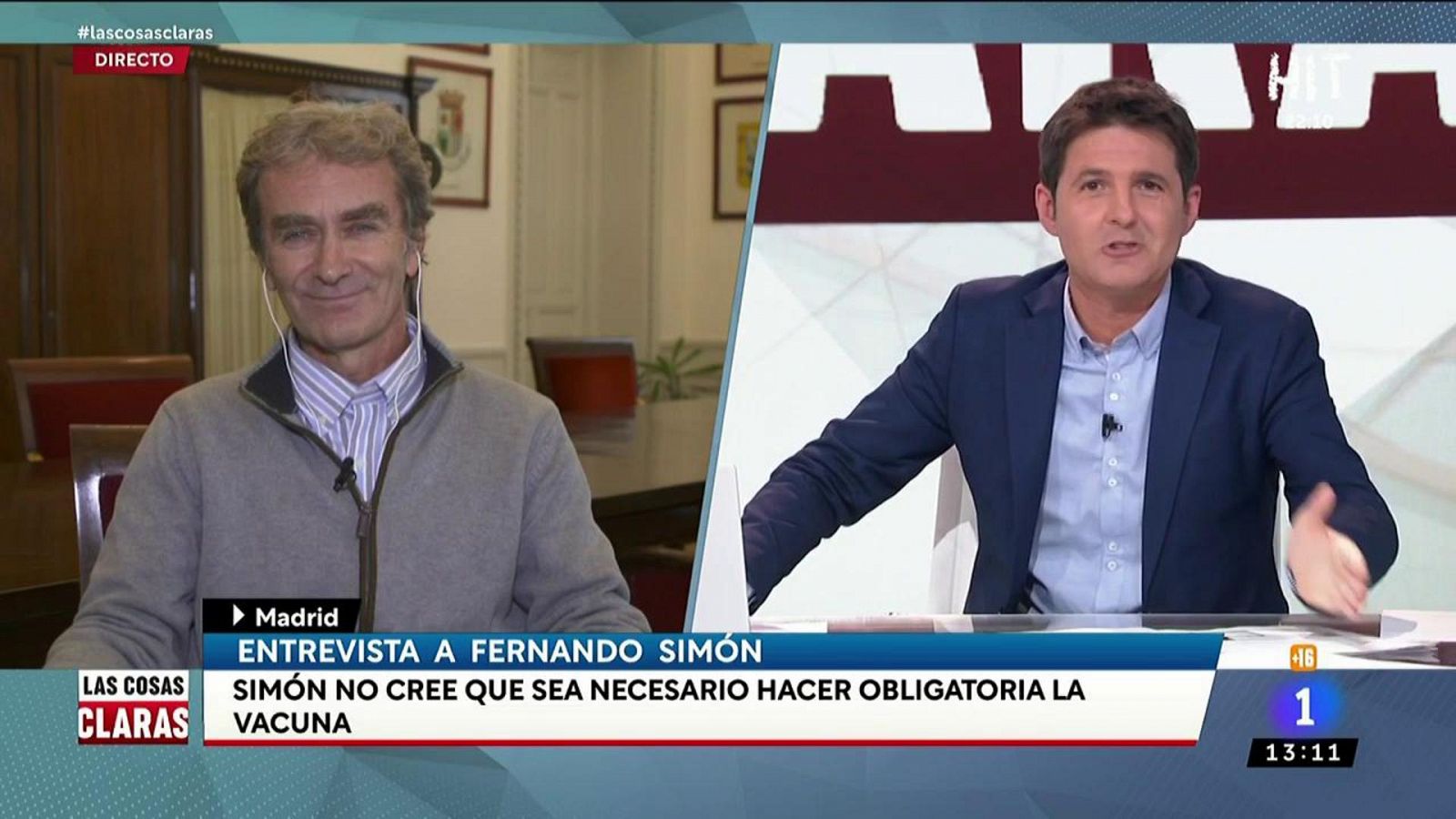 Fernando Simón espera que "no sea necesario" hacer obligatoria la vacuna en España