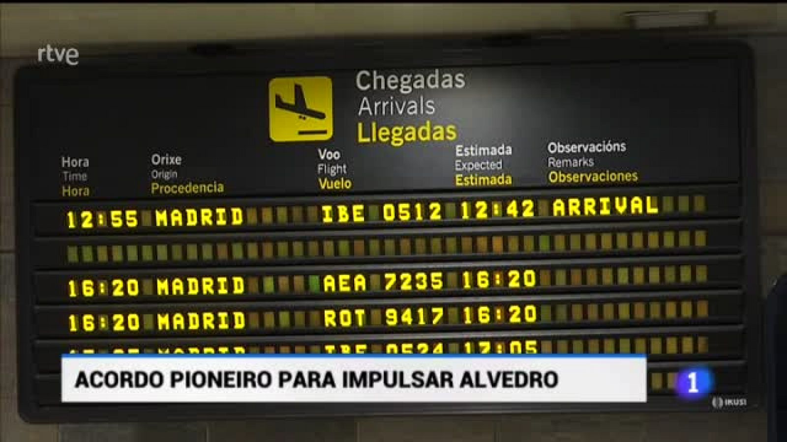 Telexornal - Galicia: Alvedro amplía as conexións con Madrid, que permitirán ir e volver no mesmo día | RTVE Play