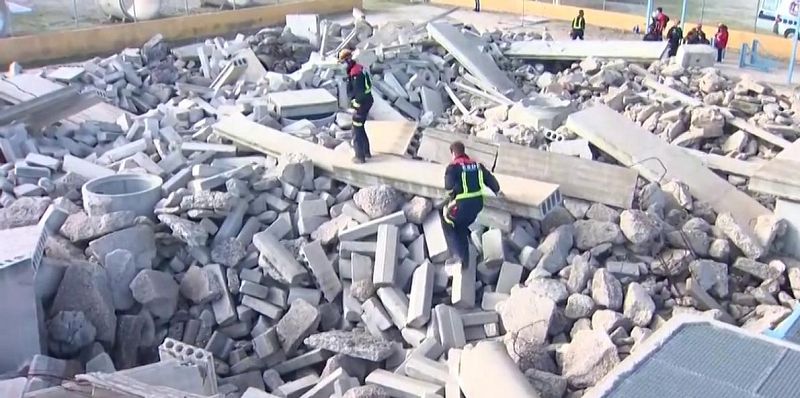 Los servicios de emergencias de la Comunidad de Madrid realizan un simulacro de un terremoto de gran magnitud
