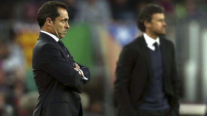 Telediario 1 - Sergi Barjuan, sobre su excompañero Luis Enrique: "Su forma de pensar no cambia por si gusta o no gusta"