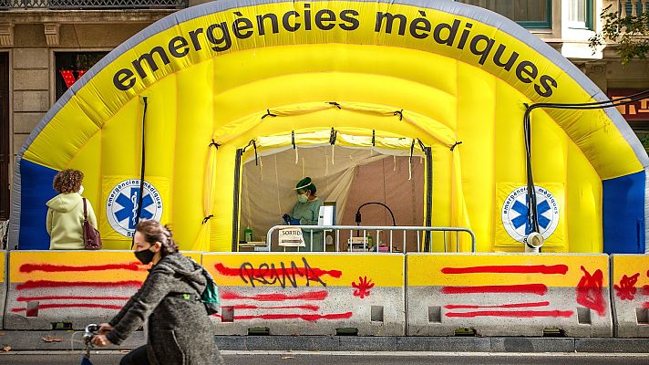 Telediario 1 - Navidades con restricciones por el coronavirus en Cataluña