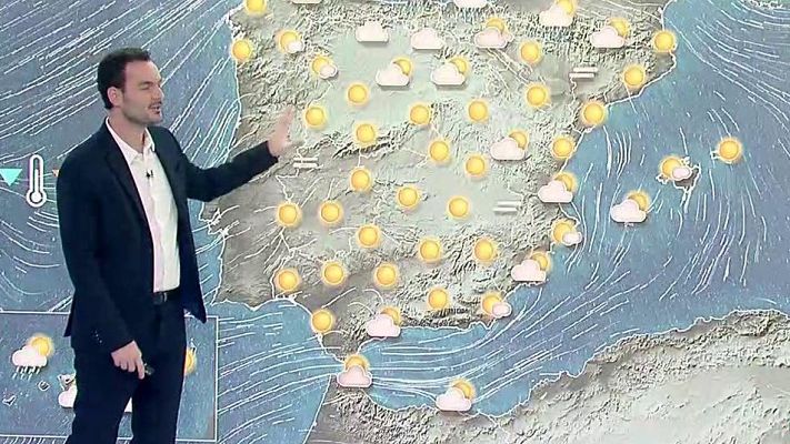 El tiempo - Notable descenso térmico y lluvias en el Cantábrico y en el alto Ebro