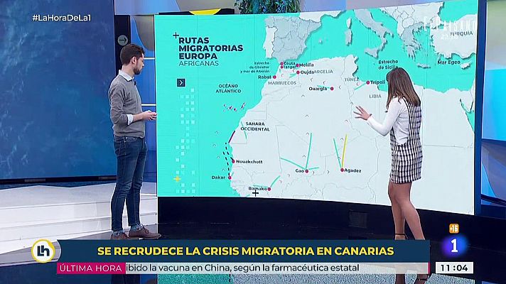 La hora de La 1 - ¿Cuáles son las rutas migratorias a Europa?