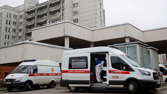 Telediario 1 - Hospitales saturados en Rusia, que bate su récord de contagios diarios