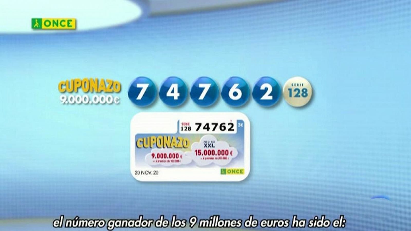 Sorteo ONCE - 20/11/20 - RTVE.es