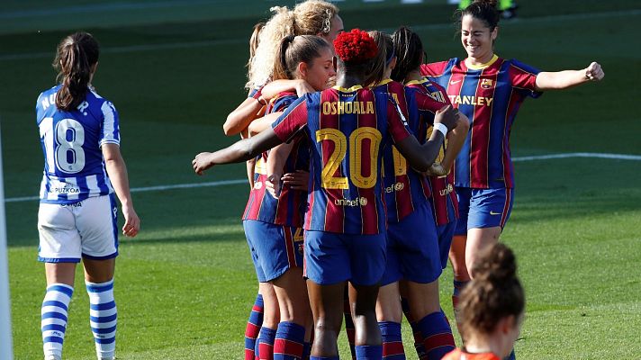  - Liga femenina | Resumen y goles del FC Barcelona 5-1 Real Sociedad