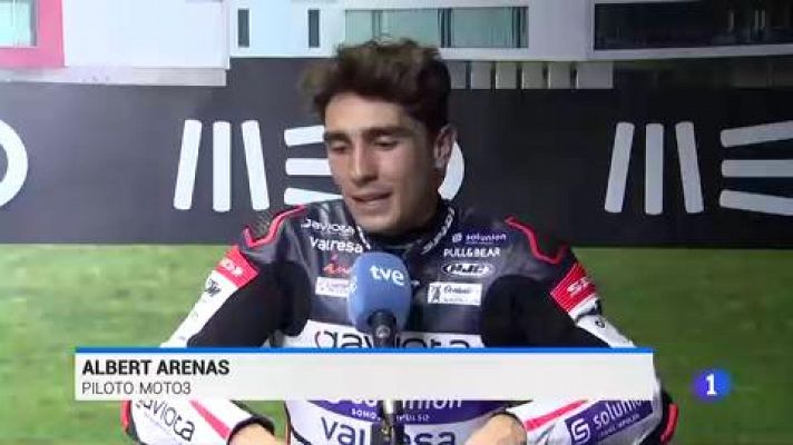 Telediario 1 - Albert Arenas se muestra satisfecho por salir en la segunda fila