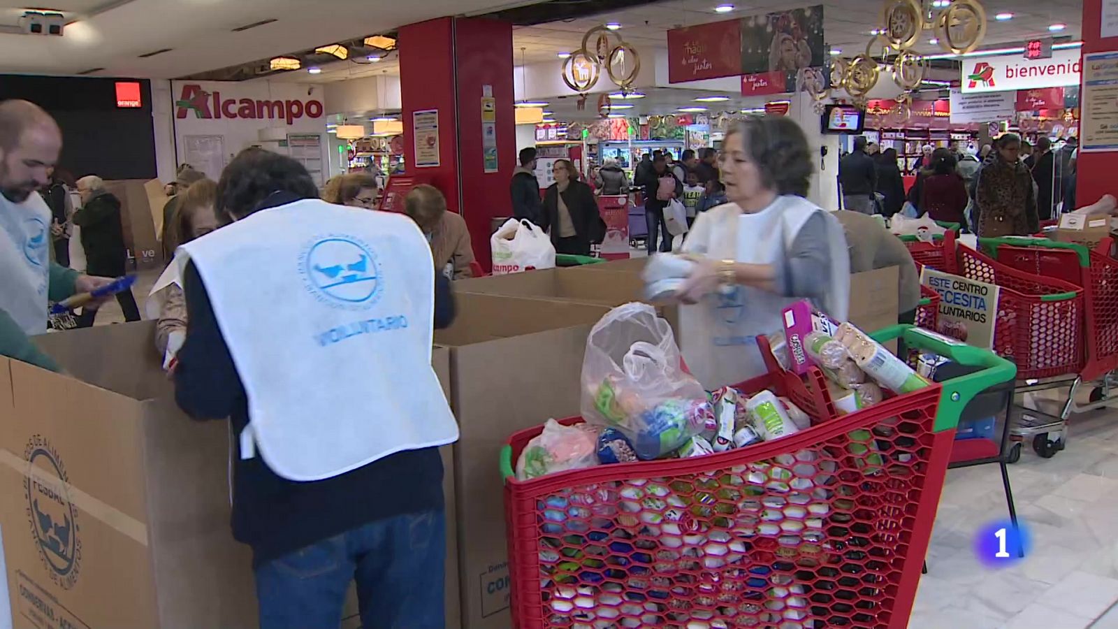 Telediario 1: El coronavirus hace que la Gran Recogida de Alimentos 2020 sea más virtual  | RTVE Play