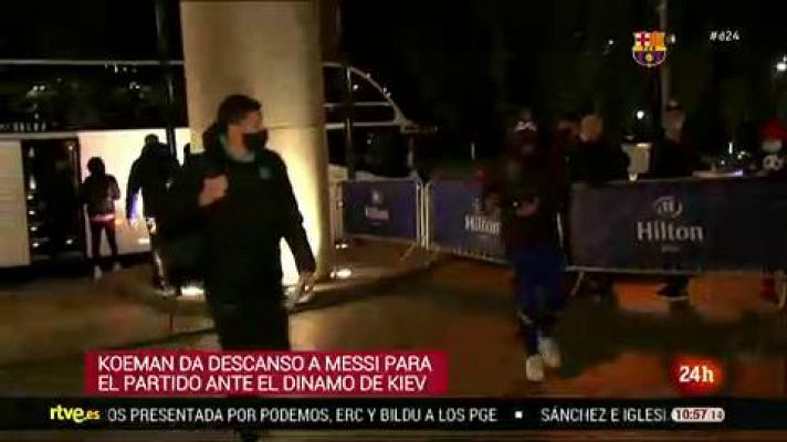 Telediario 1 - Koeman da descanso a Messi y De Jong