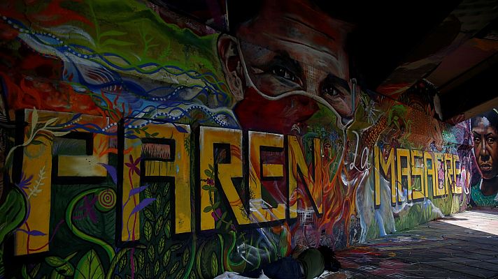 Telediario 1 - Cuatro años del acuerdo de paz con las FARC en Colombia