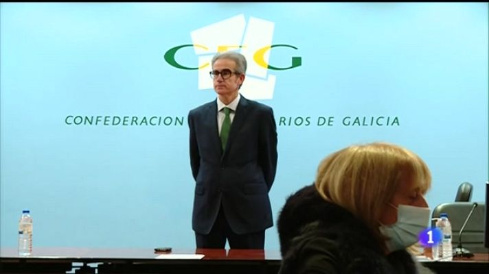 Telexornal - Galicia - Díaz Barreiros, novo presidente da Confederación de Empresarios de Galicia