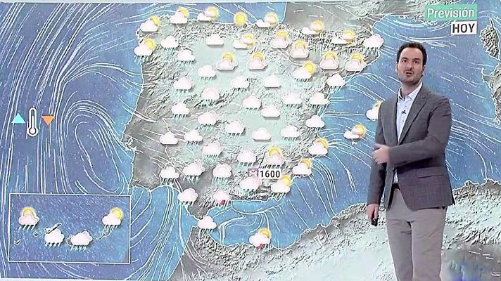 El tiempo - Precipitaciones en amplias zonas y descenso térmico en el sur